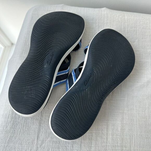 Clarks Cloudsteppers Women's Mire Isle Slide Sport Sandals US Size‎ 6 Navy Blue - Picture 9 of 9